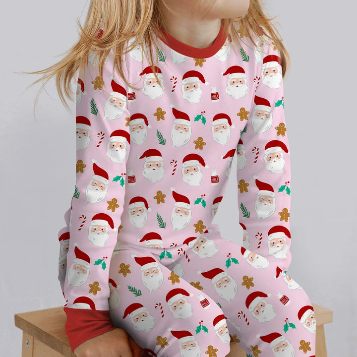 Christmas Sweet Santa Bamboo Two Piece Long Sleeve Pajama Set
