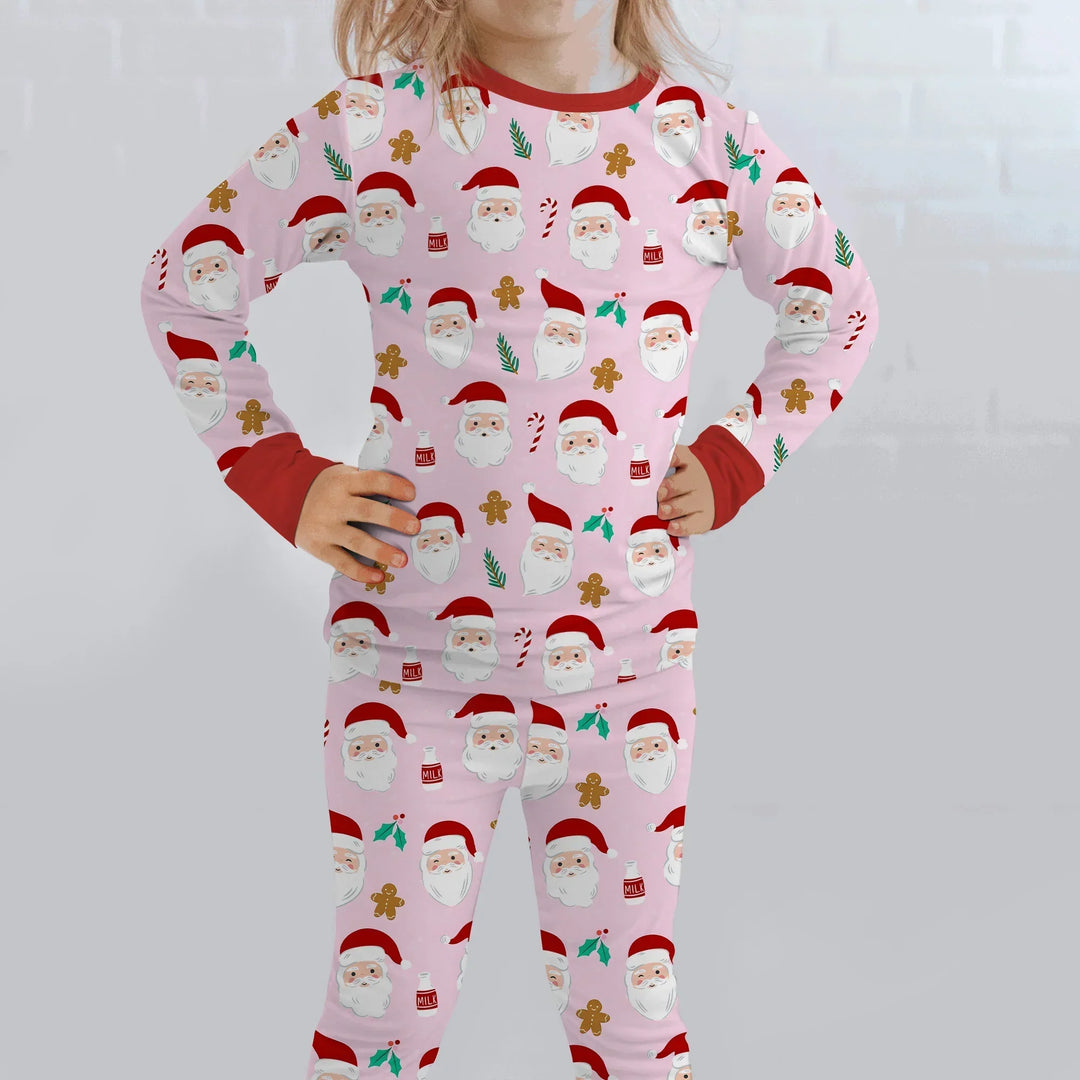 Christmas Sweet Santa Bamboo Two Piece Long Sleeve Pajama Set