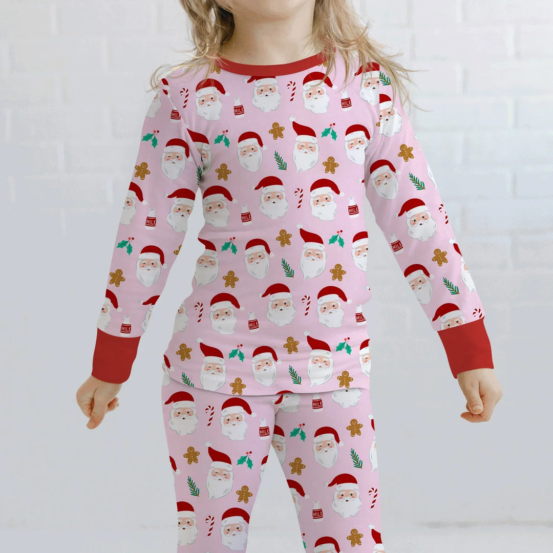 Christmas Sweet Santa Bamboo Two Piece Long Sleeve Pajama Set