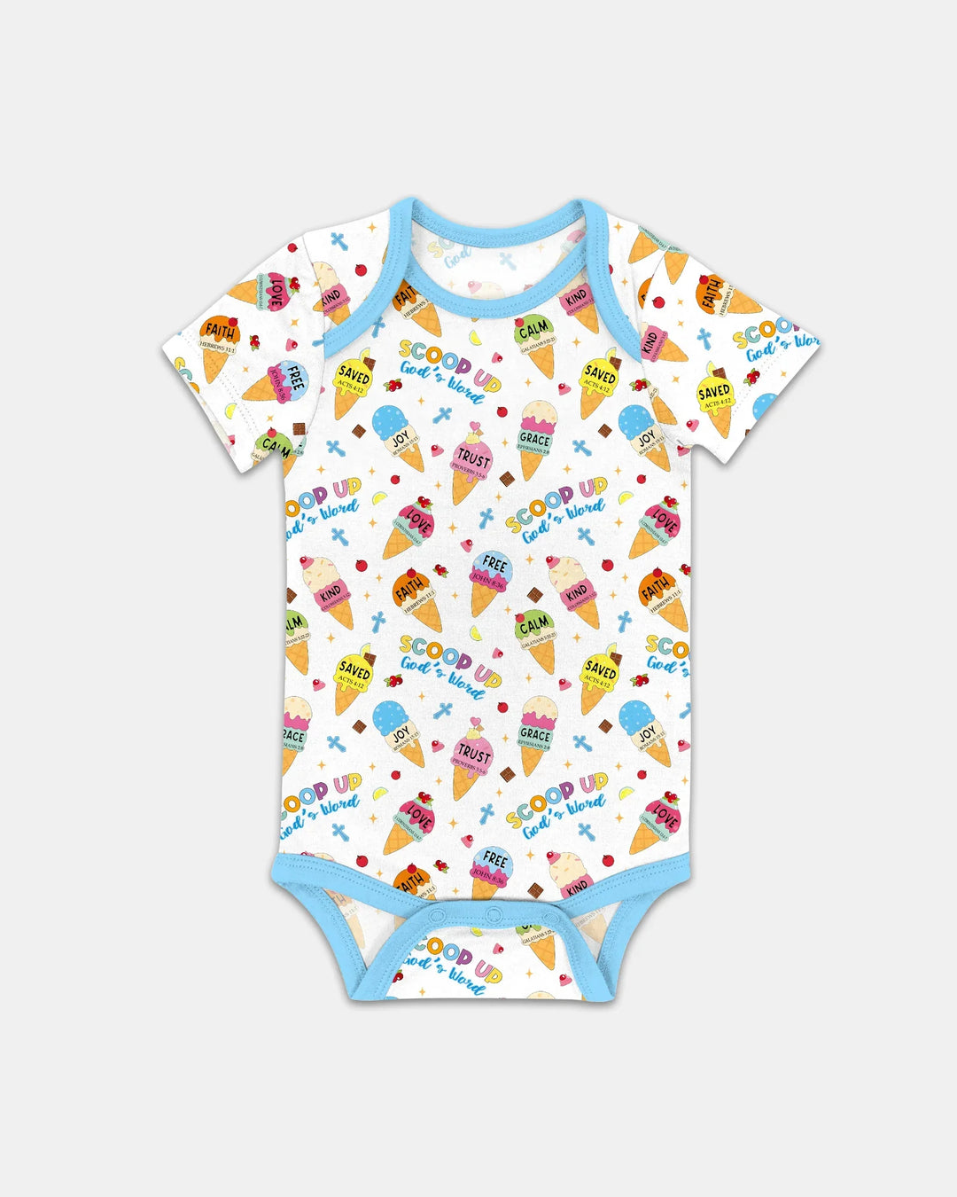Ice Cream Summer Christian  Bamboo Bodysuit