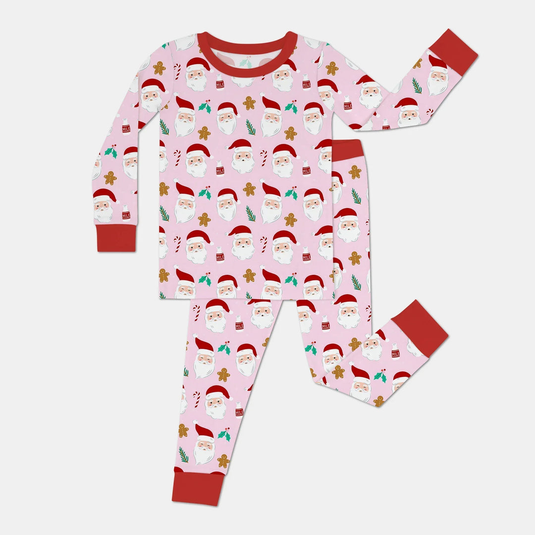 Christmas Sweet Santa Bamboo Two Piece Long Sleeve Pajama Set