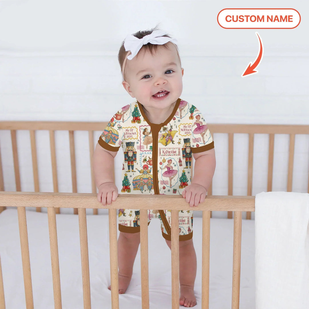 Custom Name "Magic of The Nutcracker" My First Nutcracker 2025 Bamboo Shorty Zippy