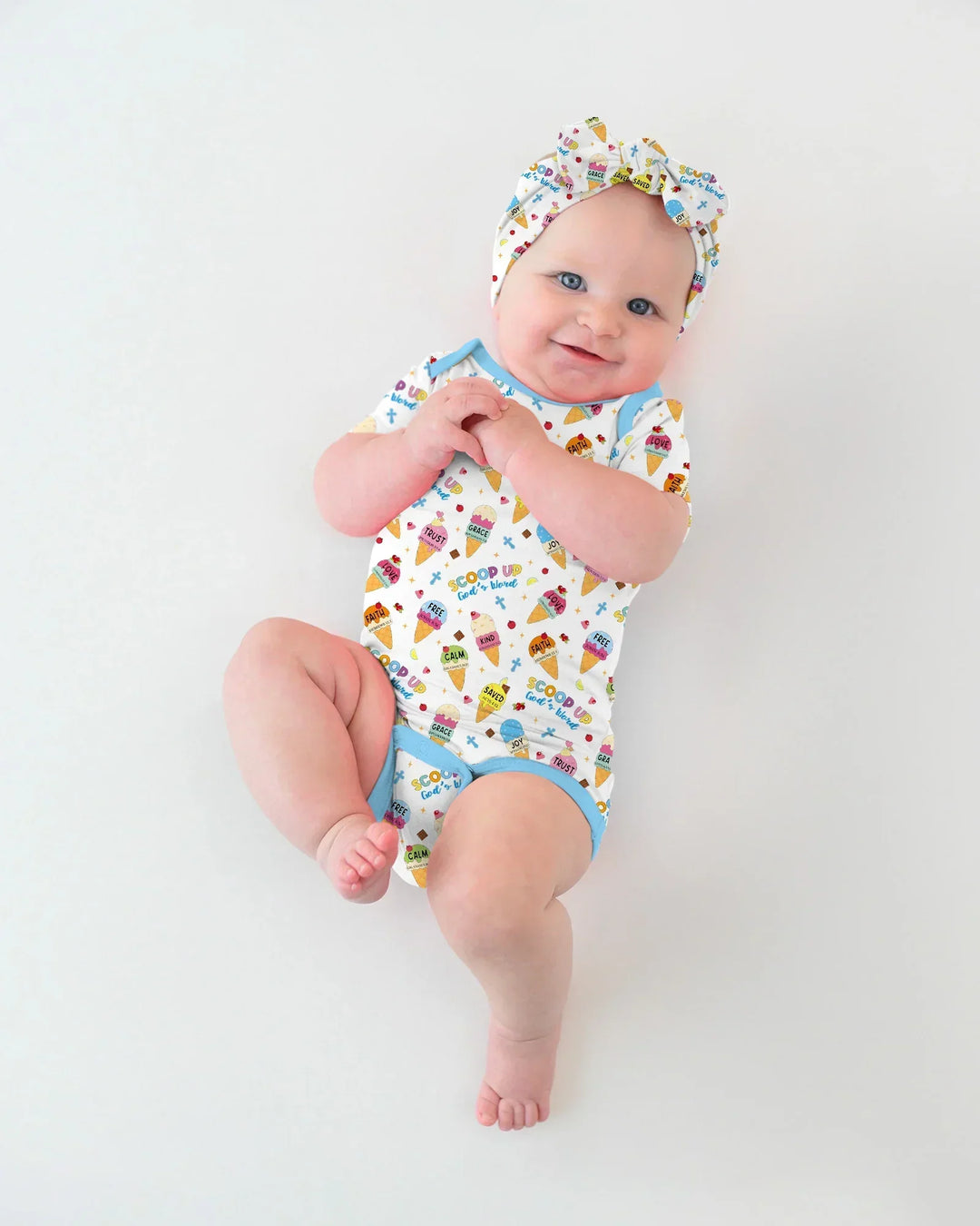 Ice Cream Summer Christian  Bamboo Bodysuit