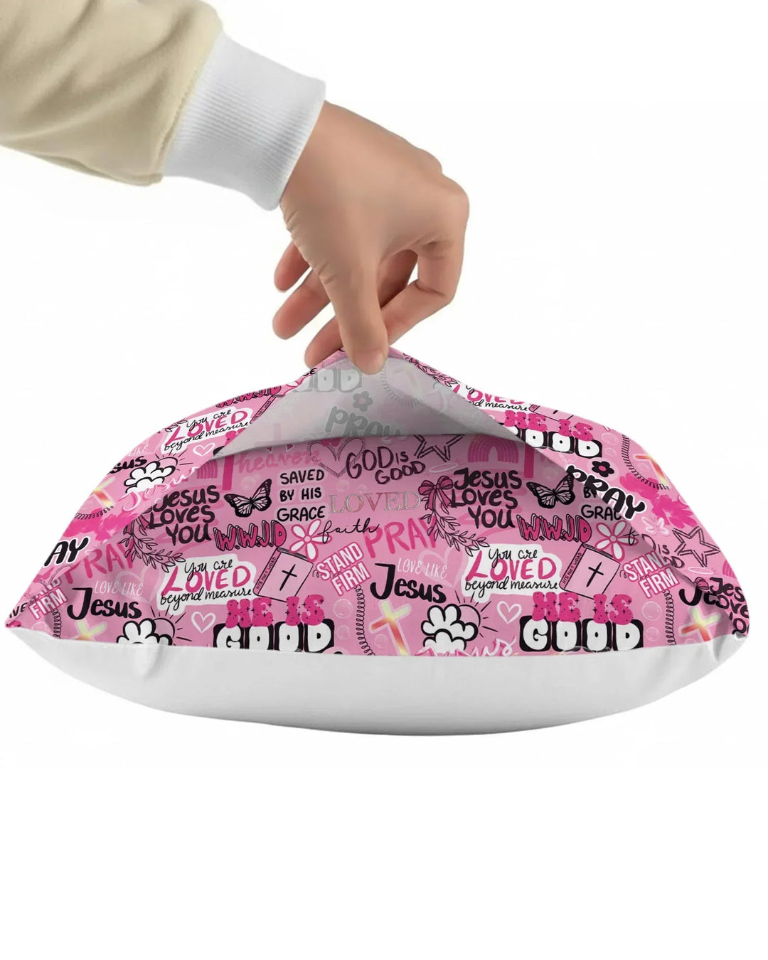 Pink Faith & Grace Bamboo Pillow Case