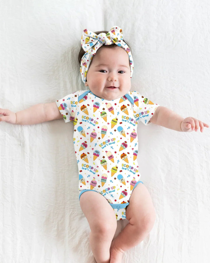 Ice Cream Summer Christian  Bamboo Bodysuit