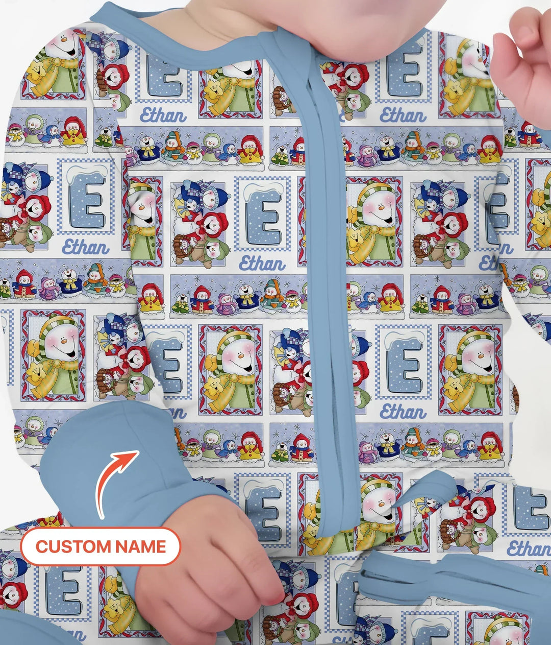 Frosty Friends Custom Name Bamboo Convertible Zippy
