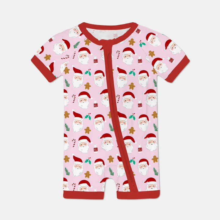 Christmas Sweet Santa Bamboo Shorty Zippy