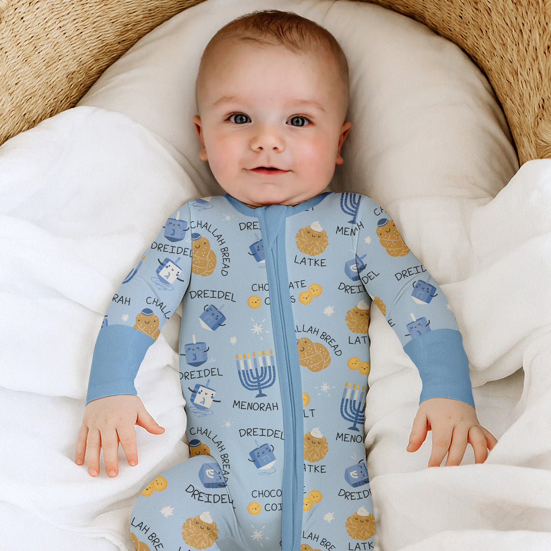 Family Hanukkah Matching Bamboo Convertible Zippy