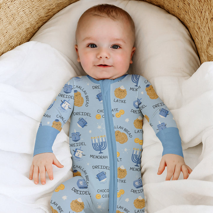 Family Hanukkah Matching Bamboo Convertible Zippy