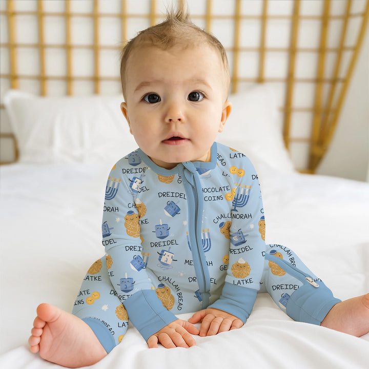 Family Hanukkah Matching Bamboo Convertible Zippy