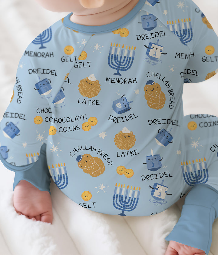 Family Hanukkah Matching Bamboo Convertible Zippy