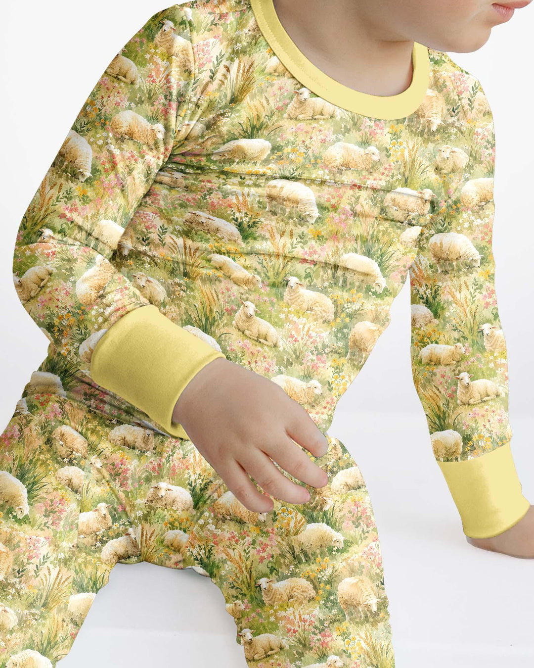 Template Bamboo Two Piece Long Sleeve Pyjamas Set