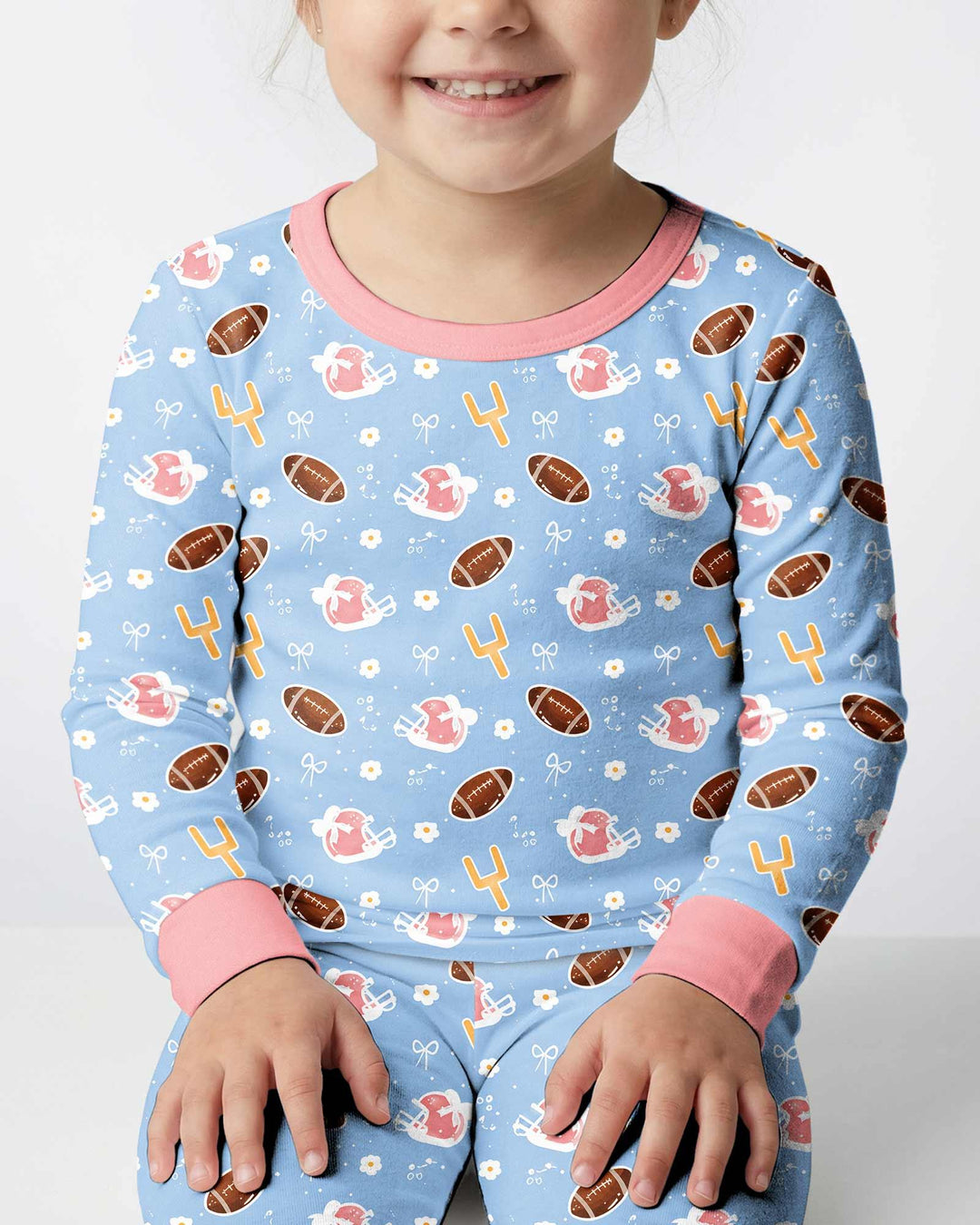 Template Bamboo Two Piece Long Sleeve Pyjamas Set