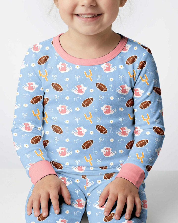 Template Bamboo Two Piece Long Sleeve Pyjamas Set