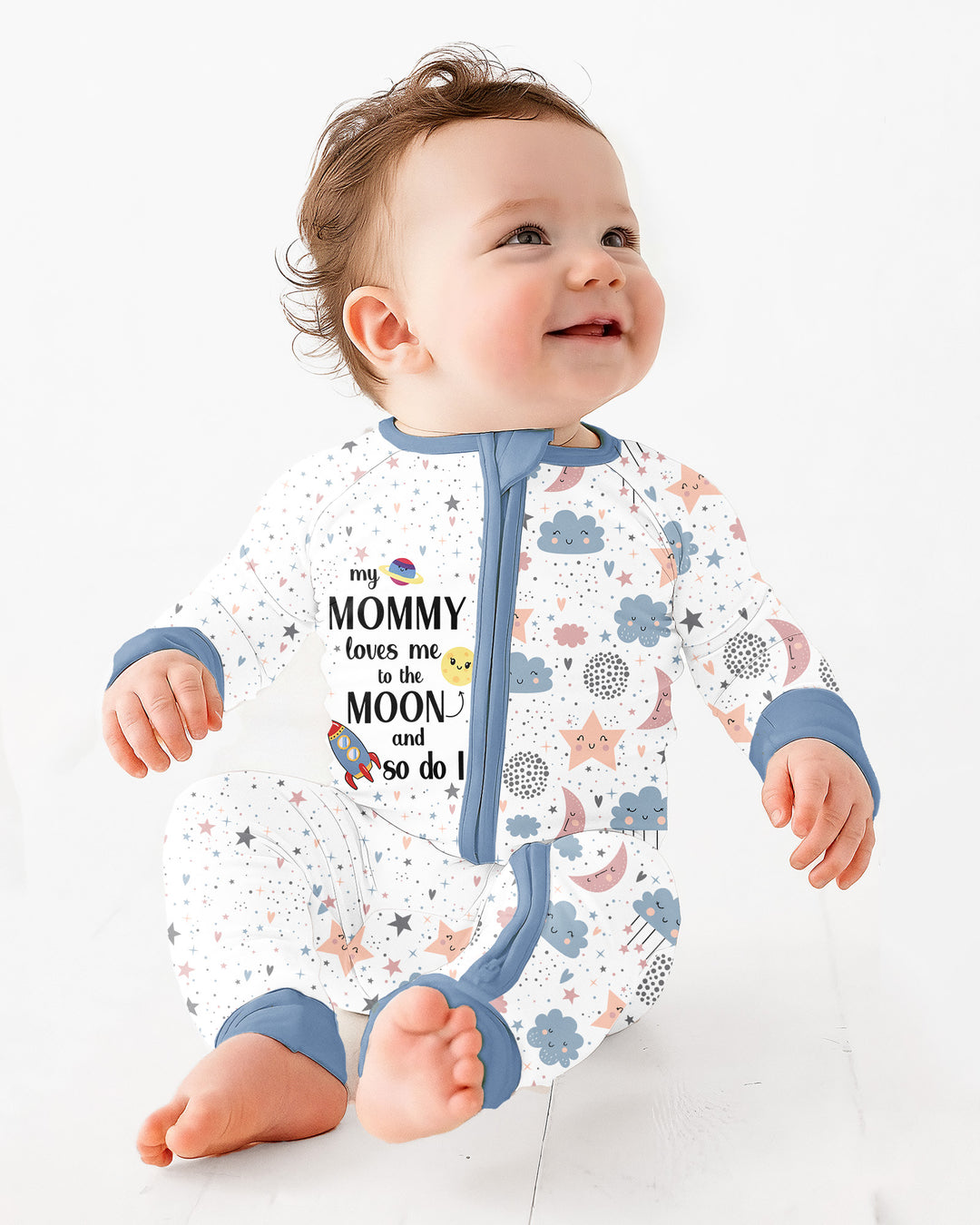 My Mommy Loves Me To The Moon And So Do I Bamboo Convertible Zippy