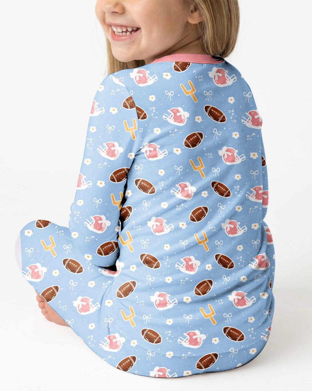 Template Bamboo Two Piece Long Sleeve Pyjamas Set