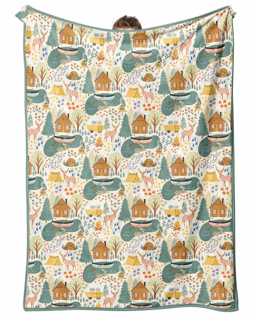 Lake View Camping Bamboo Blanket