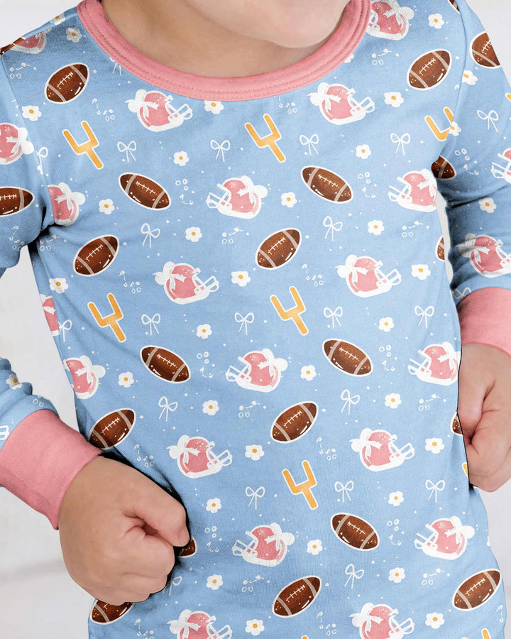 Template Bamboo Two Piece Long Sleeve Pyjamas Set