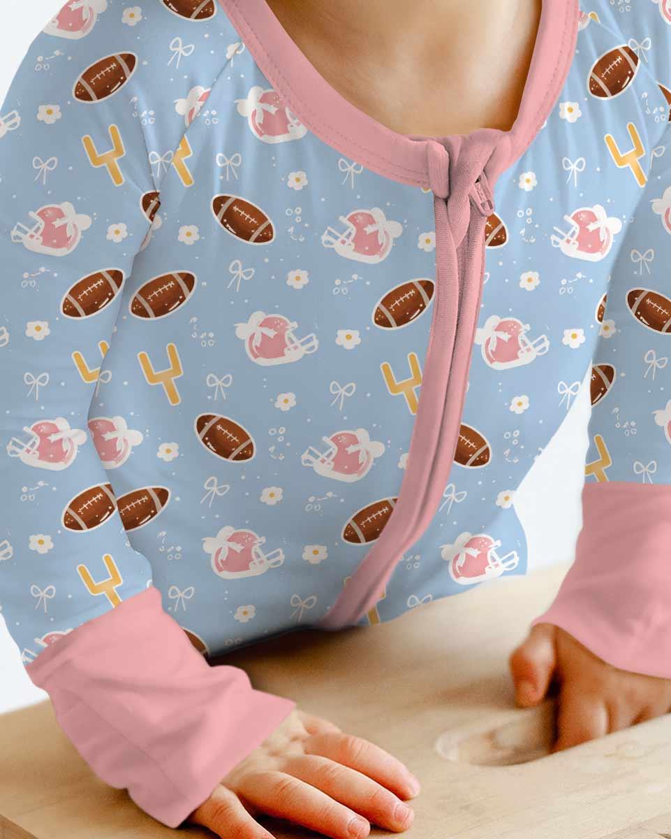 Coquette Football Blue Bamboo Convertible Zippy