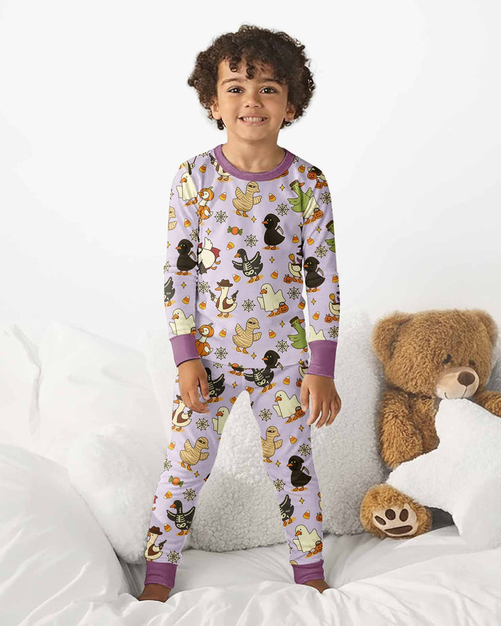 Template Bamboo Two Piece Long Sleeve Pyjamas Set