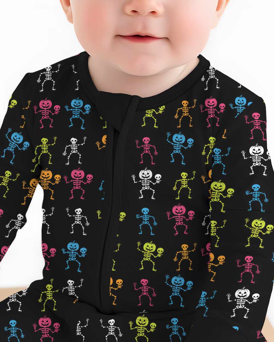 Halloween Dancing Skeleton Bamboo Convertible Zippy