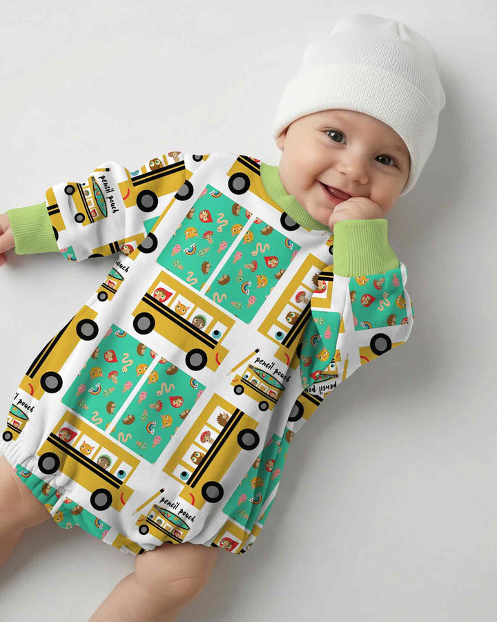 School Bus Adventures Bamboo Bubble Romper