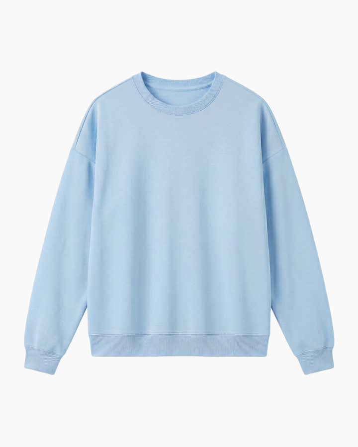 Solid Color Bamboo Adult Crewneck Sweatshirt