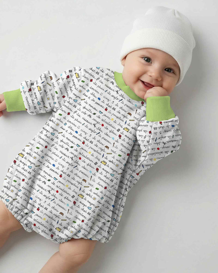 French Classroom Notes Bamboo Bubble Romper