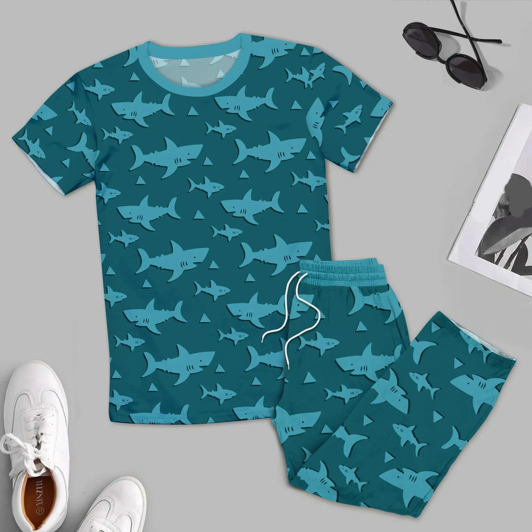 Bamboo Sharks Outfit for Men – Bold and Relaxed , Bamboo Sharks Outfit for Men – Bold and Relaxed - Men / Mix Pajama / XS