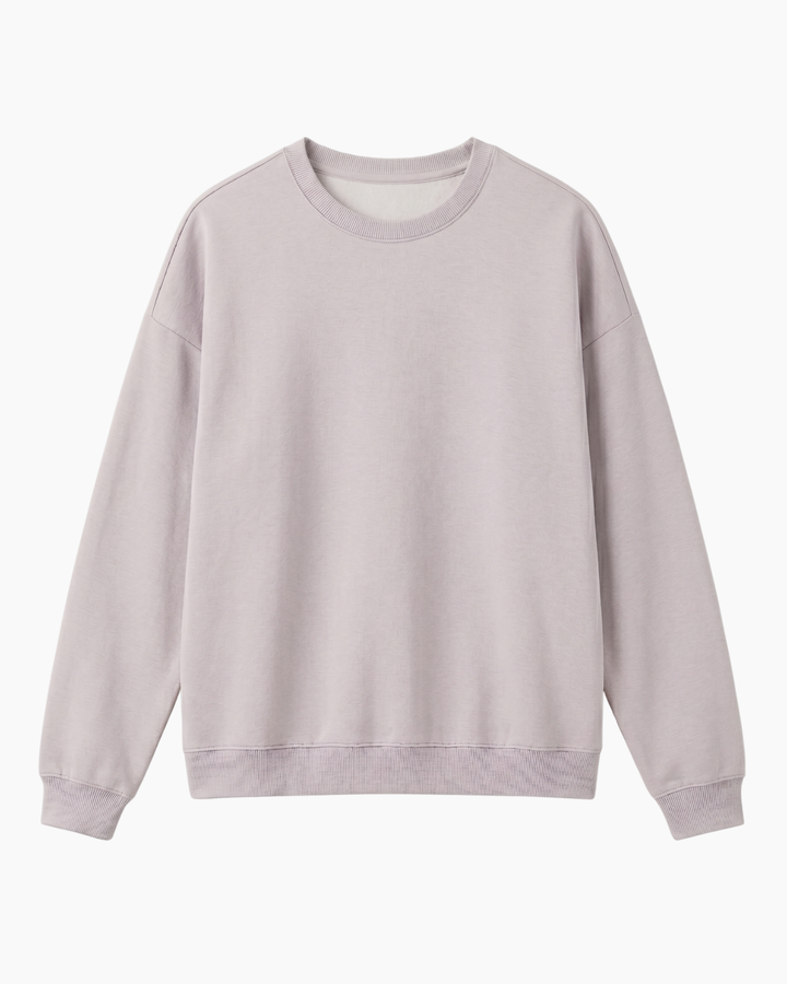 Solid Color Bamboo Adult Crewneck Sweatshirt