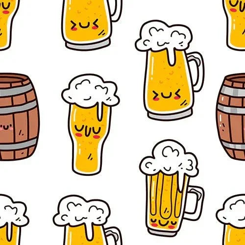 Beer Mugs and Barrels Shorty Zippered Romper , Beer Mugs and Barrels Shorty Zippered Romper - 0-3M