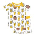 Beer Mugs and Barrels Two Piece Short Sleeve Shorts Pajama Set , Beer Mugs and Barrels Two Piece Short Sleeve Shorts Pajama Set - 12-18M