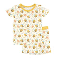 Bees and Flowers Two-Piece Short Sleeve Shorts Pajama Set , Bees and Flowers Two-Piece Short Sleeve Shorts Pajama Set - 12-18M