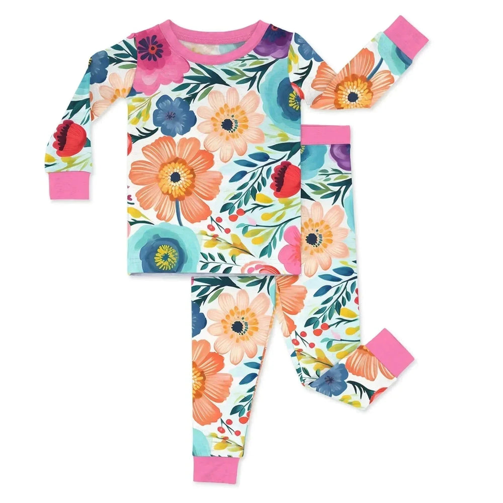 Best-Selling Printed Two Piece Pajama Sets , Best-Selling Printed Two Piece Pajama Sets - Secret Garden / 12-18M