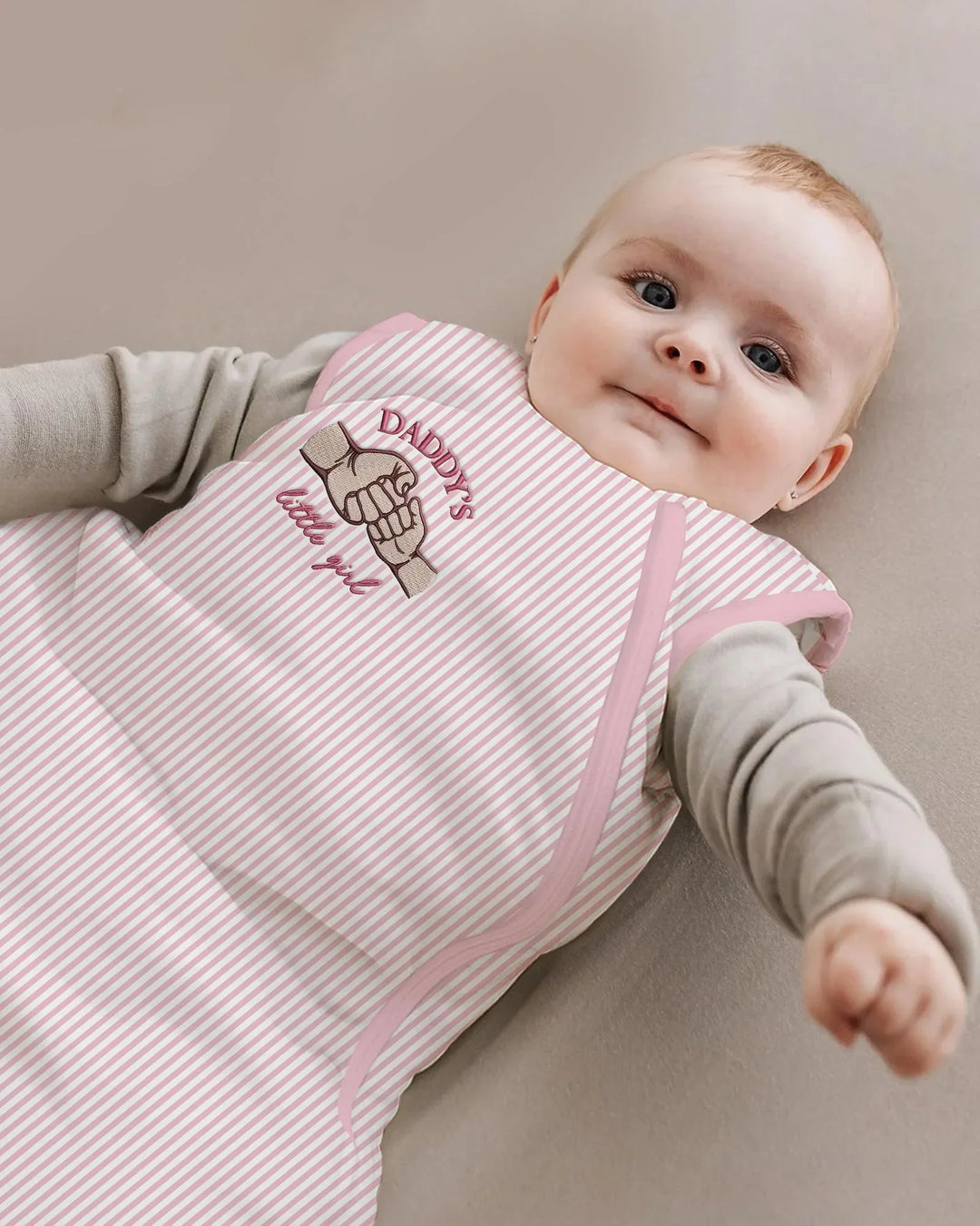 Embroidered Daddy's Little Bamboo Sleep Bag