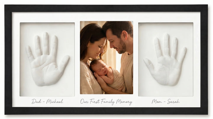 Our First Family Memory Handprint Keepsake Frame