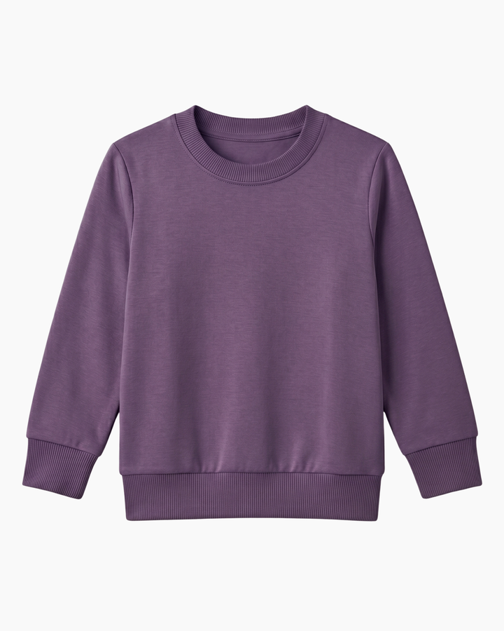 Solid Color Bamboo Crewneck Sweatshirt