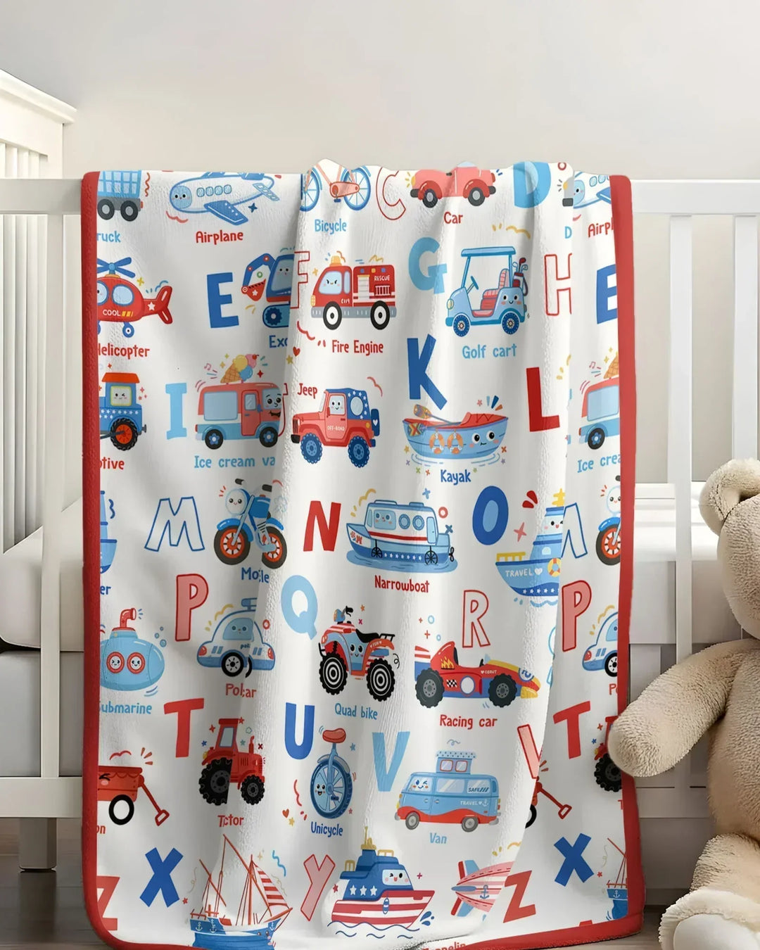 Patriotic Construction Bamboo Blanket