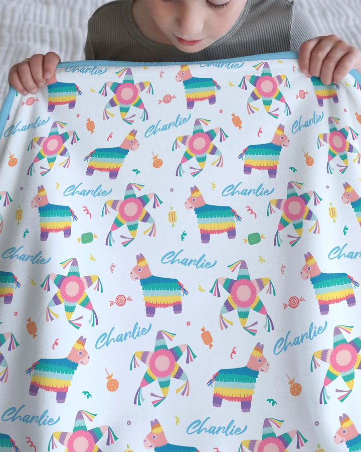 Custom Name Smash the Pinata Bamboo Blanket