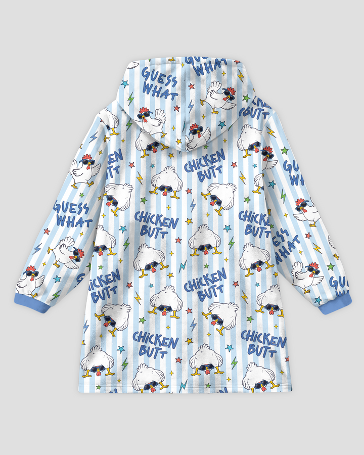 Guess What Chicken Butt! Bamboo Blanket Hoodie