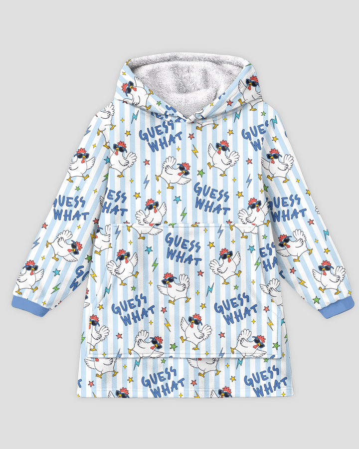 Guess What Chicken Butt! Bamboo Blanket Hoodie
