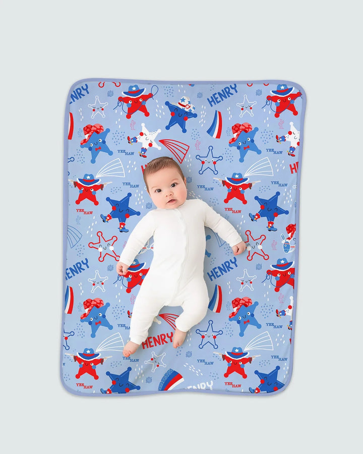Howdy America Star Bamboo Blanket