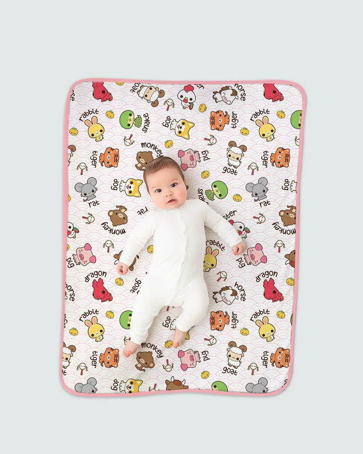 Kawaii Zodiac Bamboo Blanket