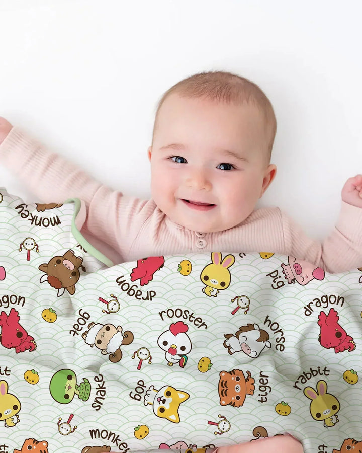 Kawaii Zodiac Bamboo Blanket