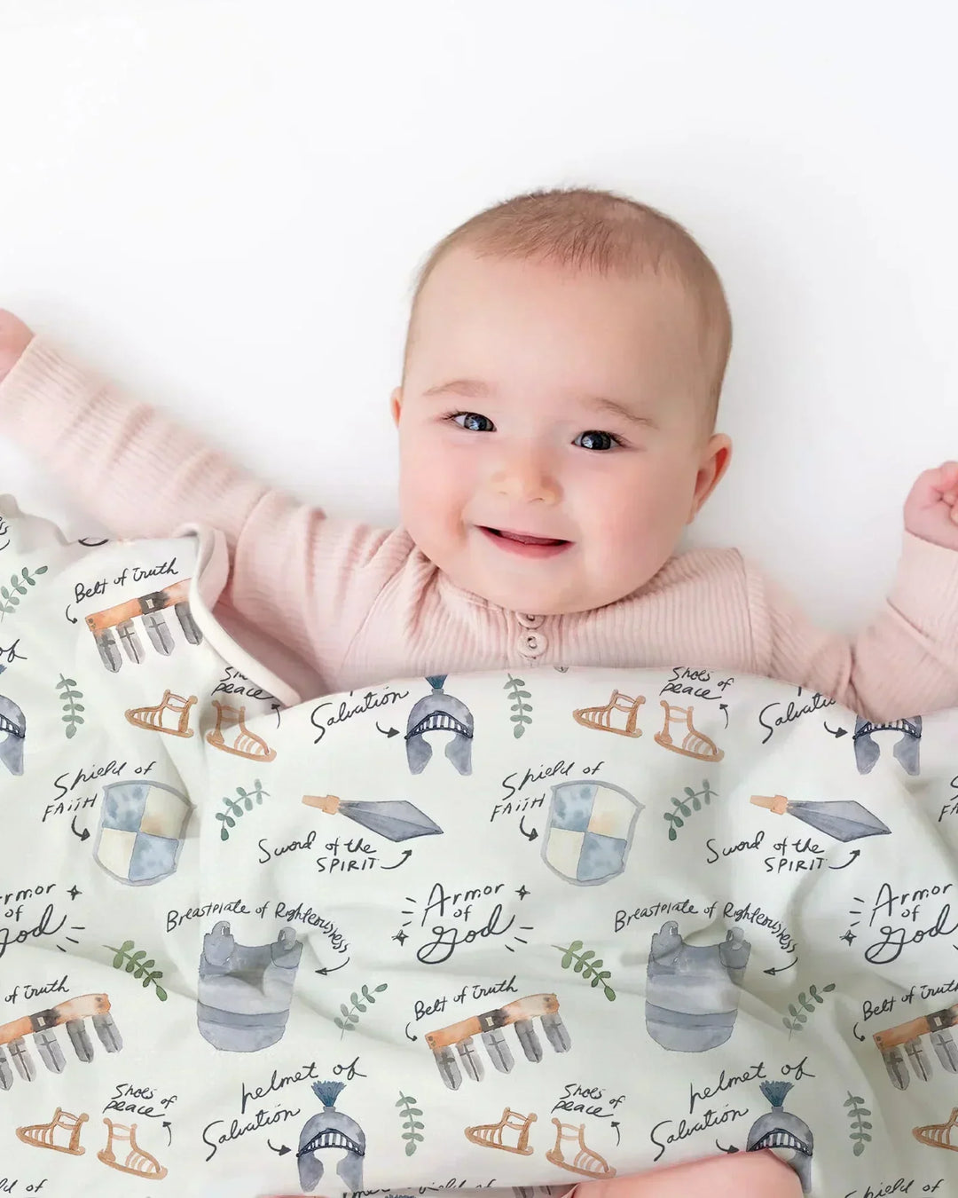 Ephesians 6:10-18 Armor of God Bamboo Blanket