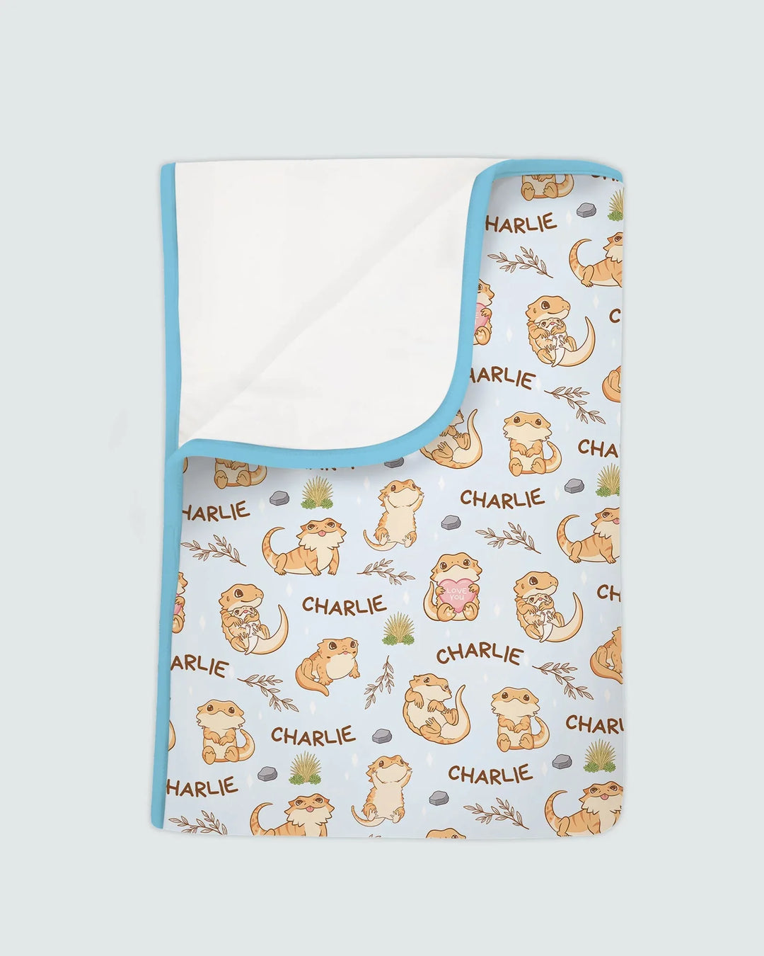 Custom Name Clueless Beardie Bamboo Blanket
