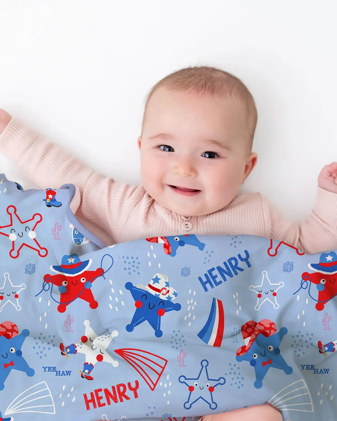 Howdy America Star Bamboo Blanket