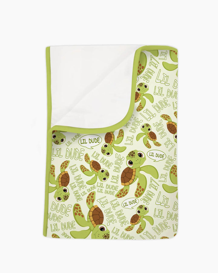 Father and Son Turtle Bamboo Blanket