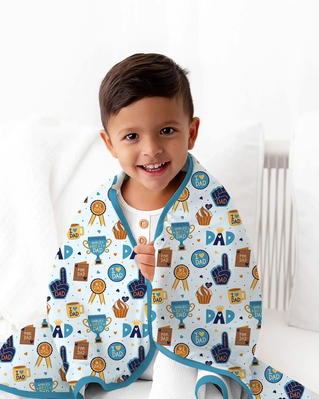 World's Best Dad Bamboo Blanket