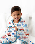 Patriotic Construction Bamboo Blanket